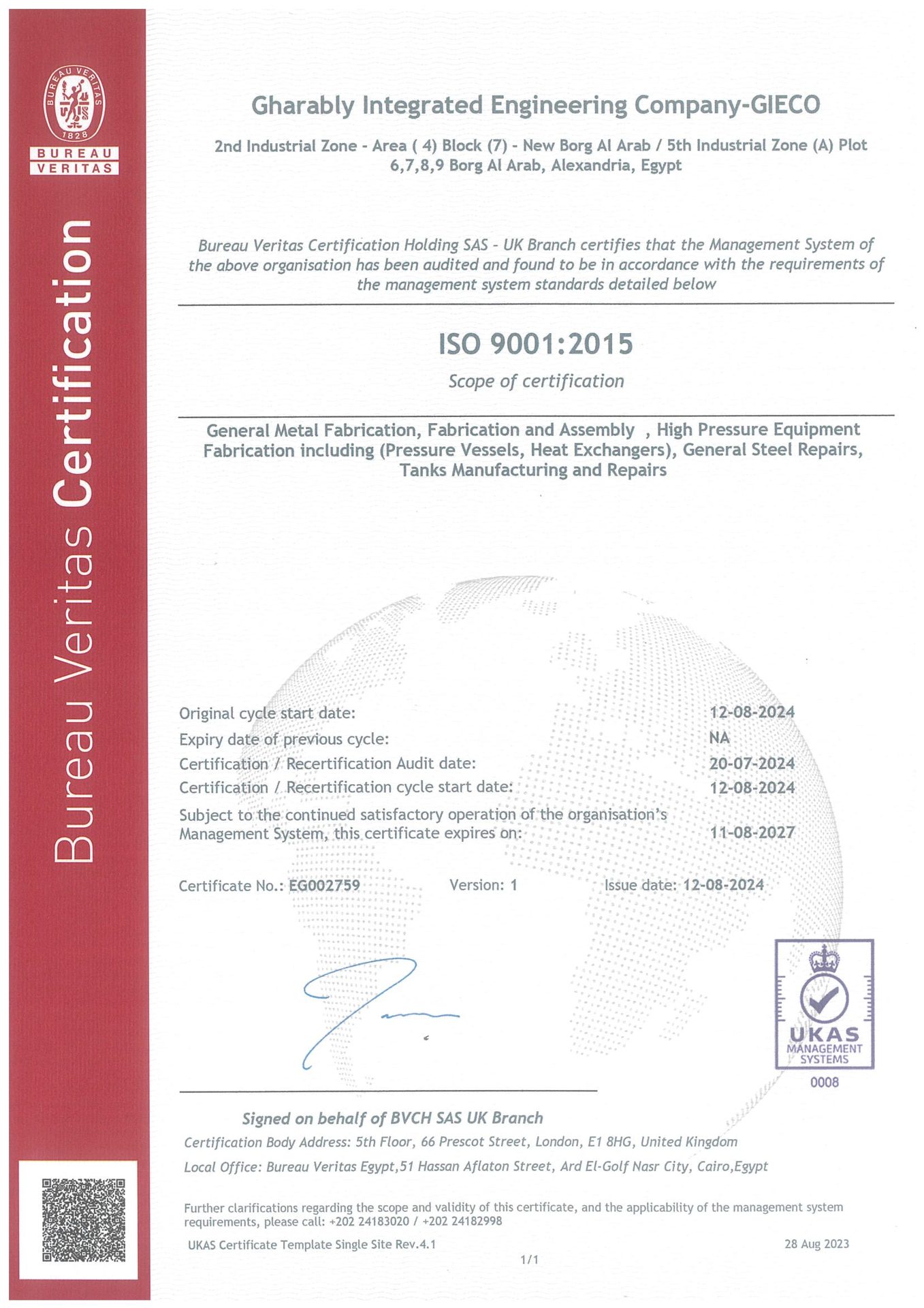 ISO 9001:2015 Quality Management
